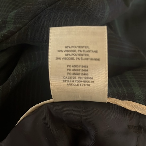 ARITZIA WILFRED TIE WAIST PLAID PANTS SIZE 10 - Picture 8 of 8